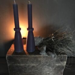 Sculpture kaars dark grey Landelijk Woonaccessoires Stoer Sober