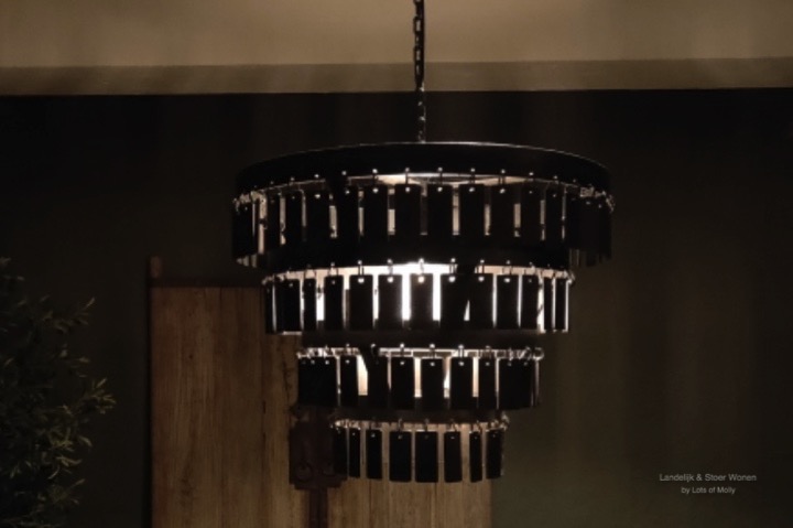 Landelijk metalen hanglamp