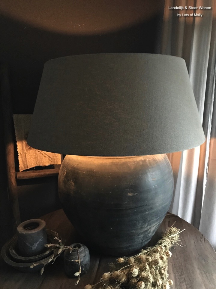 Lamp terracotta pot