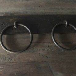 Metalen handdoeken ring dubbel