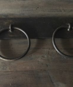 Metalen handdoeken ring dubbel