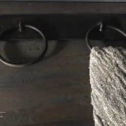 Metalen handdoeken ring dubbel