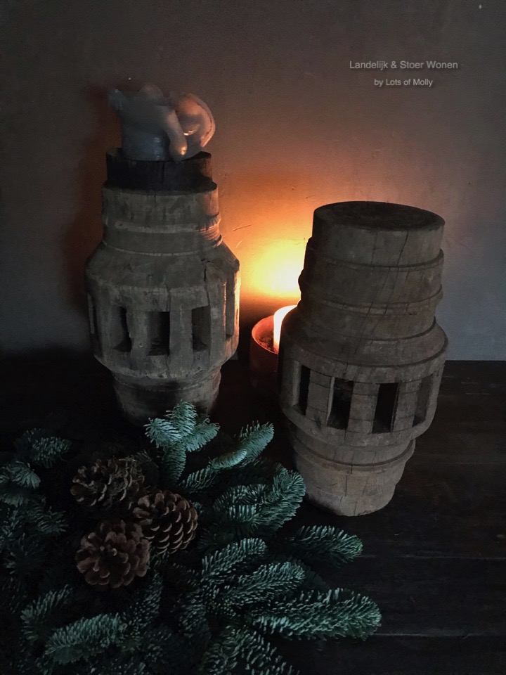 Origineel oud houten ornament Aura Peeperkorn