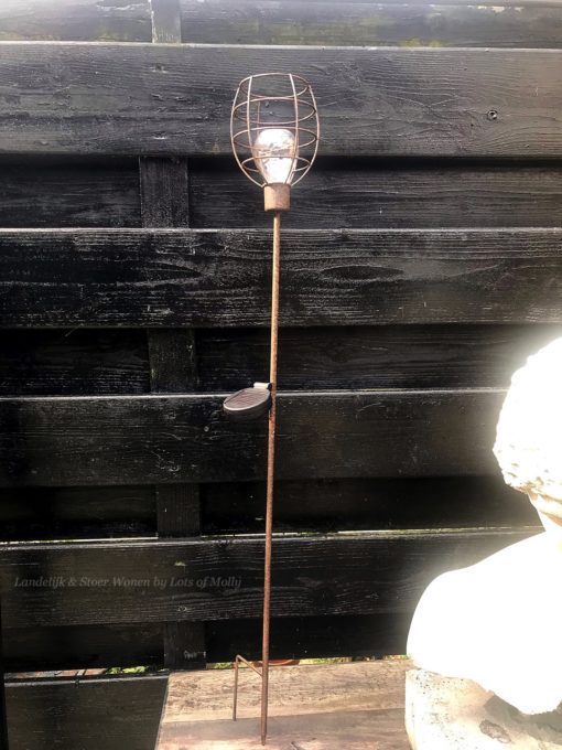 Solarlamp staand roest