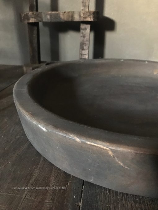Houten schaal Bondy Aura Peeperkorn