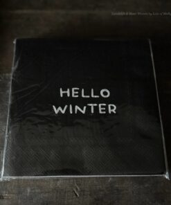 Papieren servet Hello Winter