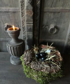 Nest krans met mos 
