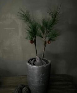 Kunst groentak met dennenappel 01