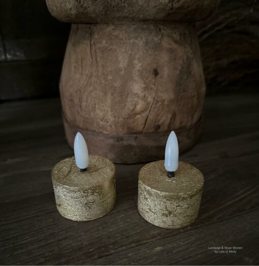 Theelicht goud LED 01