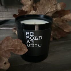 Geur kaars Bold Be-Uniq Musk, Sandelwood Leer Cedarwood Landelijk Stoer Sober Wonen Lots of Molly