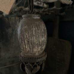 Ornament Natal Aura Peeperkorn lederen franjes ophanglus Landelijk Woonaccessoires Stoer Sober