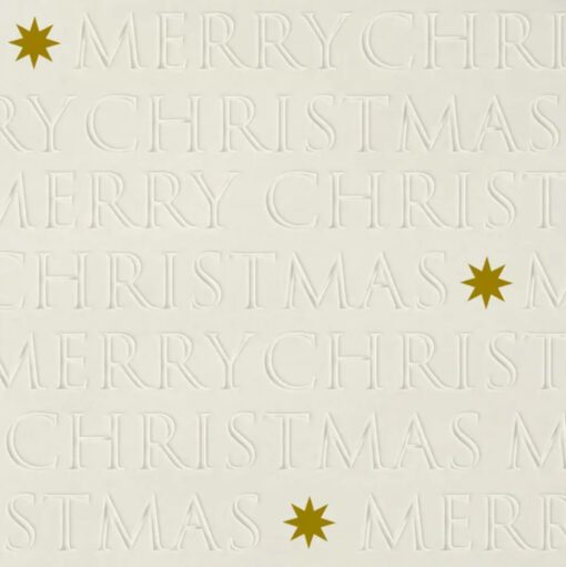Papieren servet taupe Merry Christmas Landelijk Woonaccessoires Stoer Sober