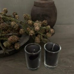 votive kaarsjes zwart Landelijk Woonaccessoires Stoer Sober