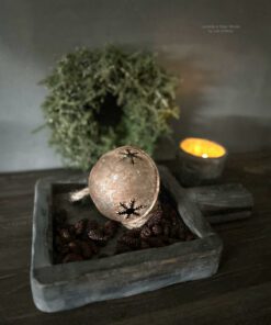 Vergrijsd houten bajot steel Landelijk Woonaccessoires Stoer Sober