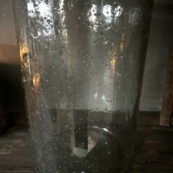 Glazen windlicht metal chips Woonaccessoires Stoer Sober