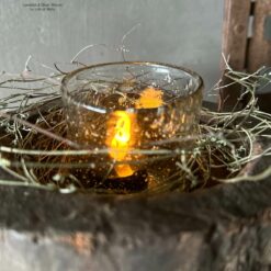 Glazen windlichtje metal chips Woonaccessoires Stoer Sober