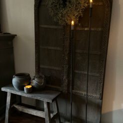 IJzeren vloerkandelaar zwart set/2 Landelijk Woonaccessoires Stoer Sober