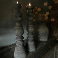Houten Kandelaar Waxine Landelijke Woonaccessoires