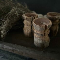 Oud Houten Kandelaar Aura Peeperkorn 02