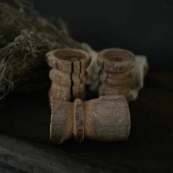 Oud Houten Kandelaar Aura Peeperkorn 04