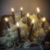 Kerstboom Kaars Met Clip Led Lyon Zwart 10 01