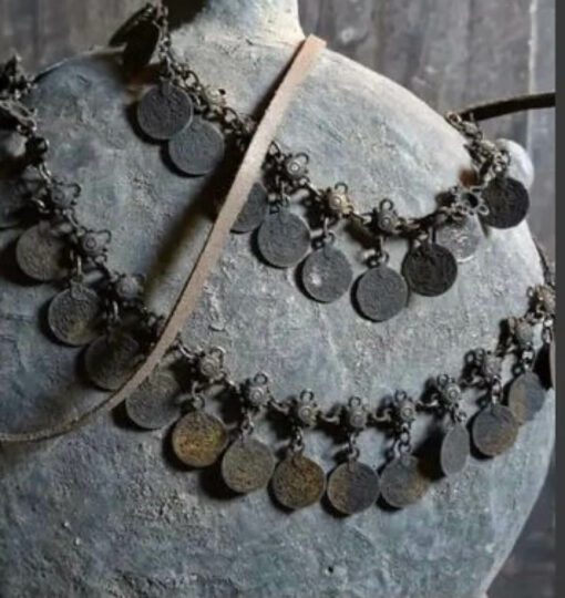 Ketting Met Munten En Leder De Meidenmuts 7