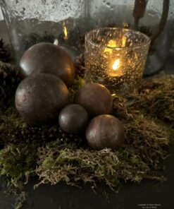 Houten Decoratie Ballen Roest 01