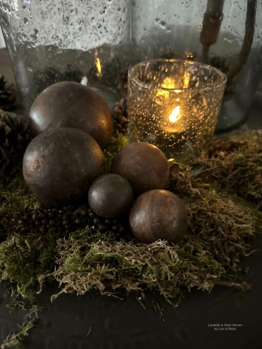 Houten Decoratie Ballen Roest 01