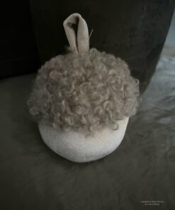 Decoratie Eikel Fluweel 15 01