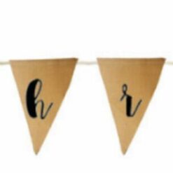 Jute Vlaggetjes Merry Christmas 01