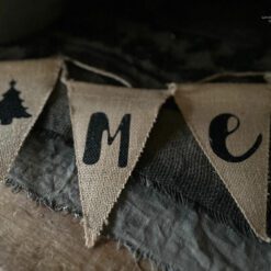 Jute Vlaggetjes Merry Christmas 02