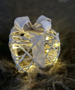 Kerstcadeau Bling Led Vierkant S 01