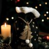 Jute zak kerstboom goud zwart 01