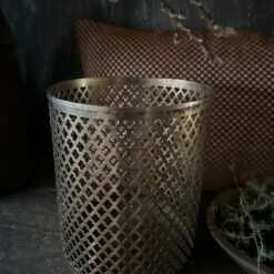 Metalen Windlicht Goud 02