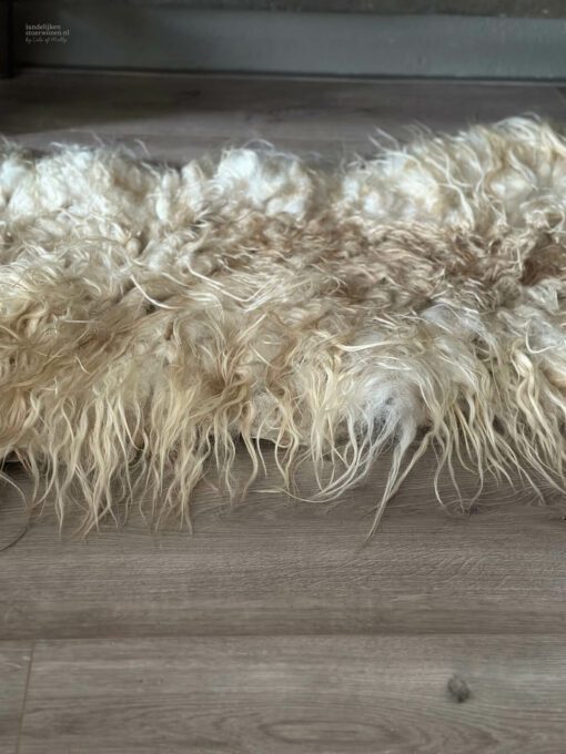 Gevilte schapenvacht blond – drents heideschaap 07