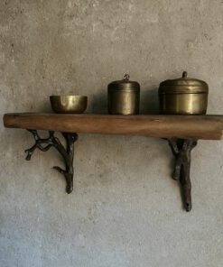 Muurplankje oud hardhout 01