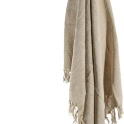 Plaid cosy taupe 130x160 02