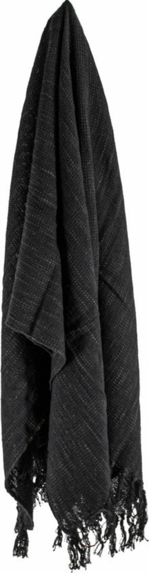 Plaid cosy zwart 150x200 02