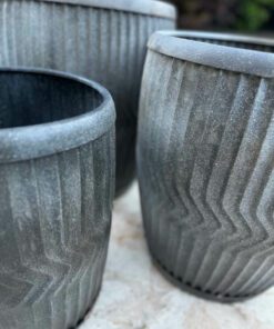 Zinken plantenpot set 03