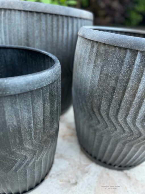 Zinken plantenpot set 03