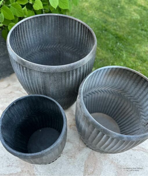 Zinken plantenpot set 04