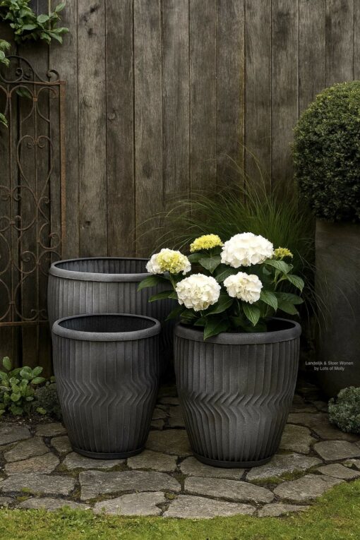 Zinken plantenpot set 11