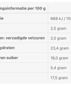 Voedingswaarde bella italia gekruid zout 80 gram