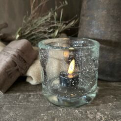 Glazen windlicht bubbels hoffz 01