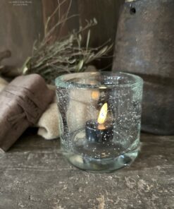 Glazen windlicht bubbels hoffz 01