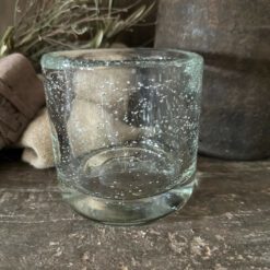 Glazen windlicht bubbels hoffz 04