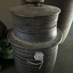 Houten kruik deksel Nepal Hoffz 4