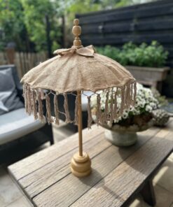 Parasol bali mini jute 01