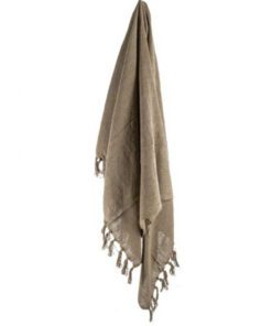 Plaid cosy beige 130x160 02