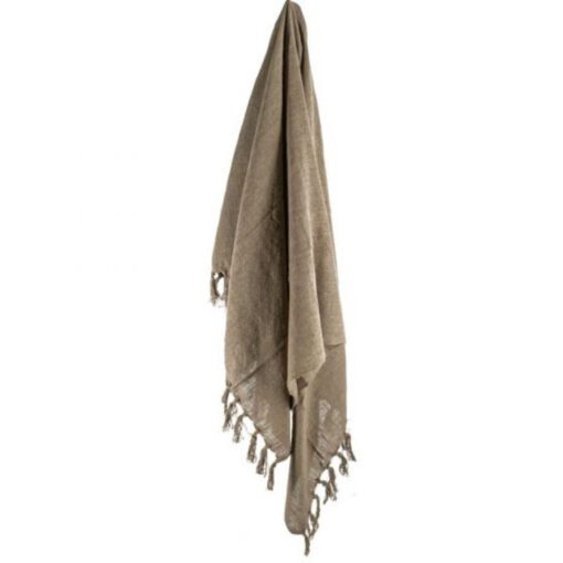 Plaid cosy beige 130x160 02